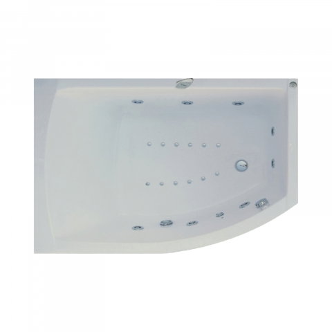 Baie - Cada de baie asimetrica dreapta MAGNUS Duo Tronic 160 x 115 x 80 cm Belform