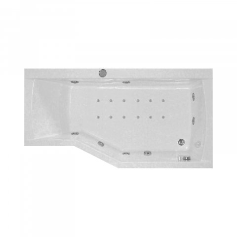 Baie - Cada de baie asimetrica dreapta NOA Duo Light 170 x 90 x 70 cm Belform