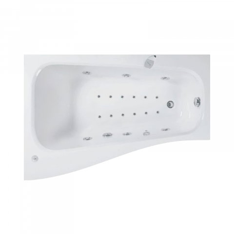Baie - Cada de baie asimetrica dreapta SENSO Duo Tronic 150 x 100 x 70 cm Belform