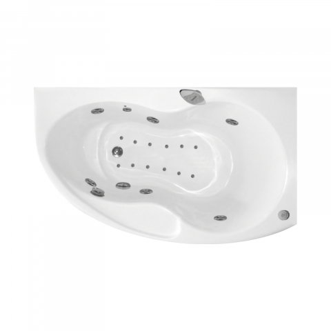 Baie - Cada de baie asimetrica stanga KONI Duo Tronic 156 x 90 x 50 cm Belform