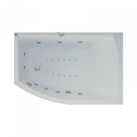 Baie - Cada de baie asimetrica stanga MAGNUS Duo Tronic 160 x 115 x 80 cm Belform