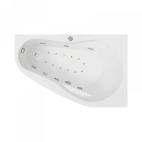 Baie - Cada de baie asimetrica stanga MELANCHOLIA Duo Light 150 x 100 x 43 cm Belform