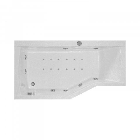 Baie - Cada de baie asimetrica stanga NOA Duo Light 170 x 90 x 70 cm Belform