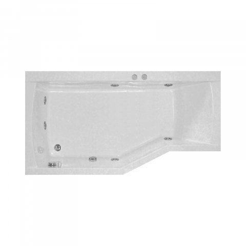 Baie - Cada de baie asimetrica stanga NOA Hidro 170 x 90 x 70 cm Belform