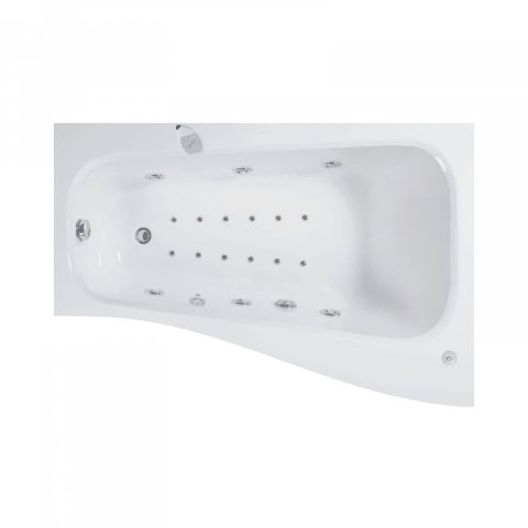 Baie - Cada de baie asimetrica stanga SENSO Duo Tronic 150 x 100 x 70 cm Belform