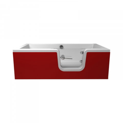Cada de baie Carmen cu usa din sticla 170 x 80 x 55 cm Fibrex [6]