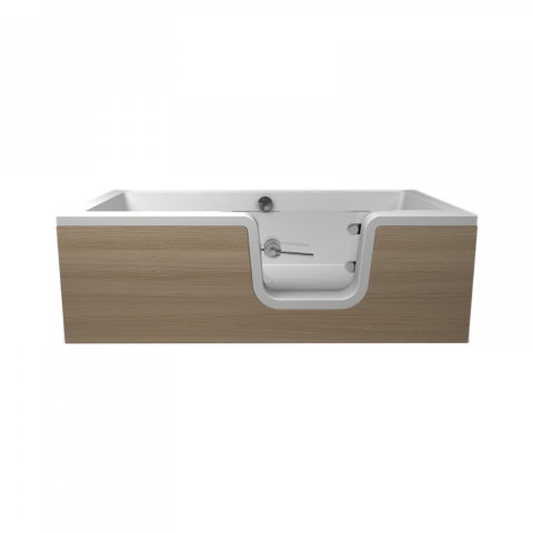 Cada de baie Carmen cu usa din sticla 170 x 80 x 55 cm Fibrex [4]