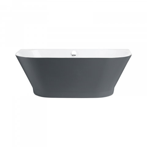 Baie - Cada de baie freestanding Bristol, gri antracit 170 x 80 x 60 cm Fibrex