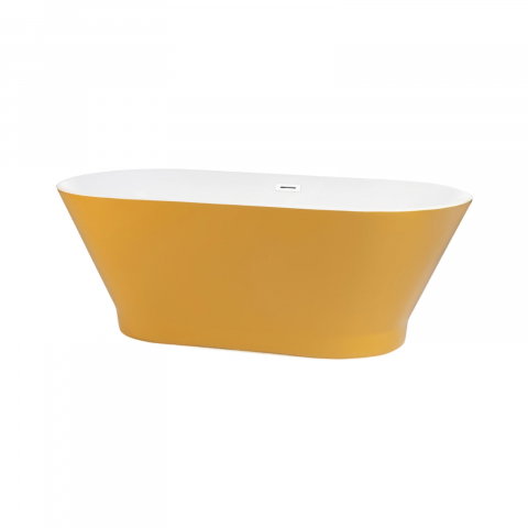 Baie - Cada de baie freestanding Oslo, Limonit 170 x 80 x 60 cm Fibrex
