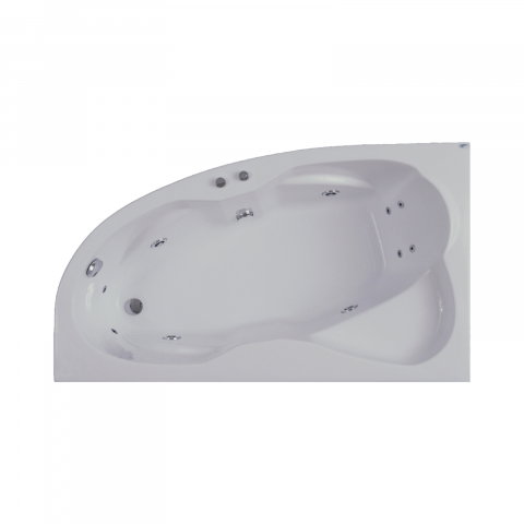 Cada de baie Nicole, dreapta, alb 170 x 100 x 40.5 cm Fibrex [2]