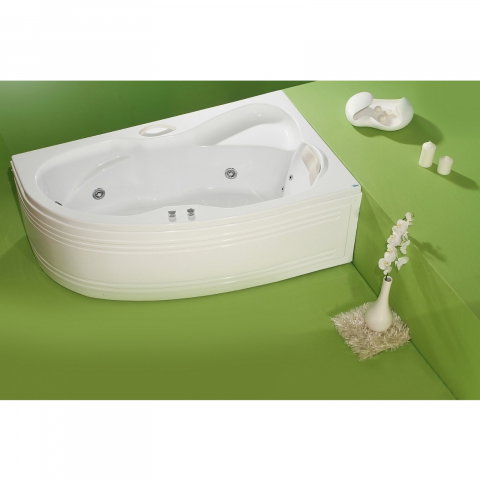 Cada de baie Nicole, stanga, alb 170 x 100 x 40.5 cm Fibrex [3]