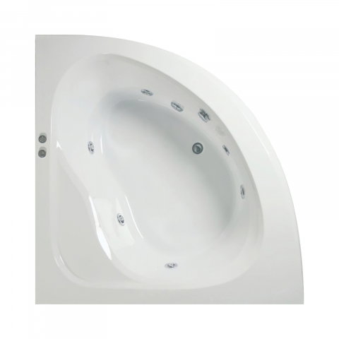 Baie - Cada de baie pe colt DAHLIA Hidro 150 x 150 x 47 cm Belform