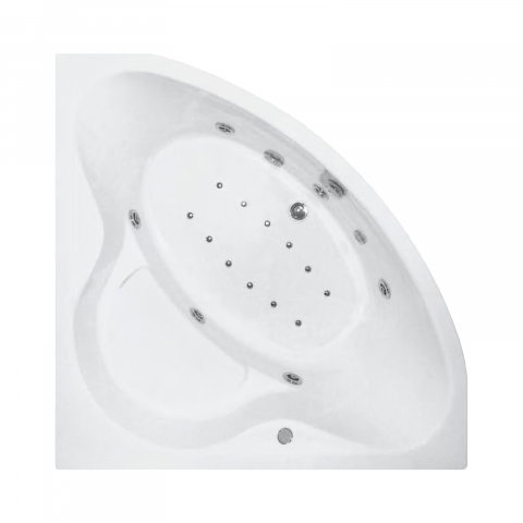 Baie - Cada de baie pe colt EQUILIBRA Duo Tronic 120 x 120 x 46 cm Belform