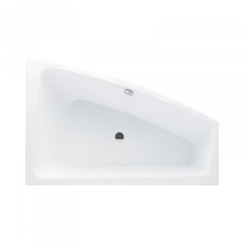 Baie - Cada de baie Sense II, asimetrica, stanga, alb 150 x 100 x 45 cm Fibrex