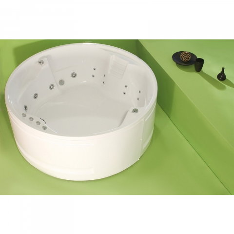 Cada de baie Sphera, rotunda, dreapta, alb 180 x 180 x 54 cm Fibrex [3]