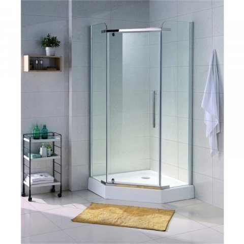 Cadita de dus Pentagonala CUBO 90 x 90 cm Belform [1]
