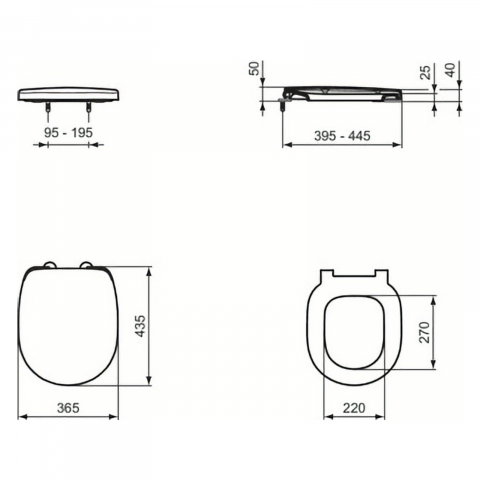 Capac vas WC, inchidere lenta Connect Space Ideal Standard [7]