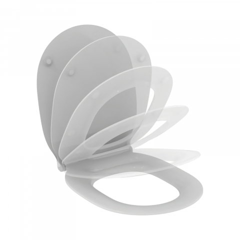 Accesorii baie - Capac vas WC SUBTIRE, inchidere lenta Connect Air Ideal Standard