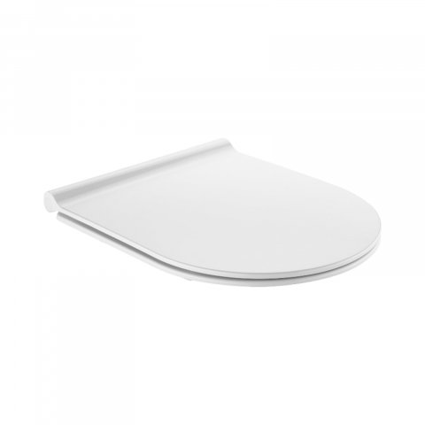 Accesorii baie - Capac WC slim cu inchidere lenta Nexo Roca