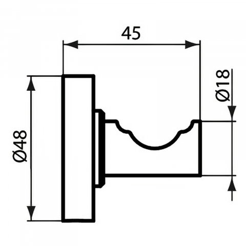 Carlig simplu Iom crom Ideal Standard [1]