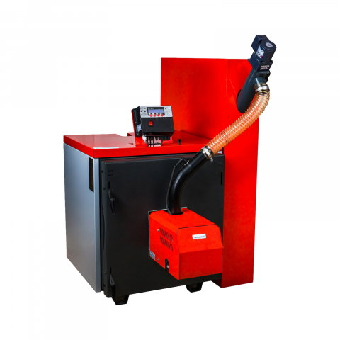 Cazane combustibil solid - Cazan cu arzator automat pe pellet Thermostahl PLC 80 80 kW