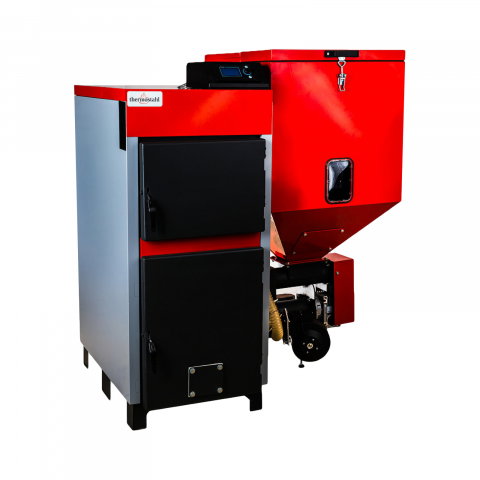 Cazane combustibil solid - Cazan cu functionare pe pellet-biomasa si lemne Thermostahl ECOBIO 60 kW