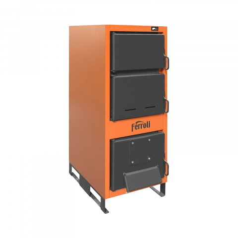 Cazane combustibil solid - Cazan din otel cu functionare pe combustibil solid JAR 40 Ferroli