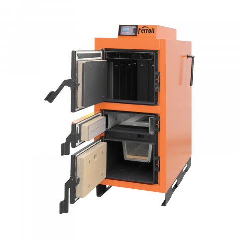 Cazan pe lemne cu gazeificare CGF PRO 32 + Regulator FLA250 [1]