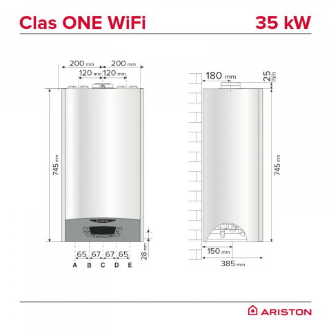Centrala termica ARISTON Clas One WiFi 35 kW, ACM + AT [6]