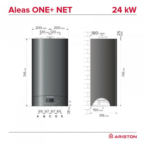 Centrala termica in condensare ARISTON Alteas One+ Net 24 kW ACM + AT [5]