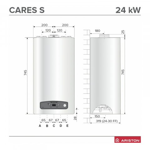 Centrala termica in condensare ARISTON Cares S 24 EU 24 kW [3]