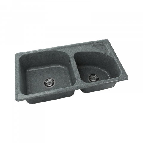 Chiuvete de bucatarie - Chiuveta cu doua cuve 204254 SLATE FAT