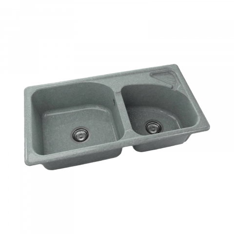 Chiuvete de bucatarie - Chiuveta cu doua cuve 204259 PLATINA FAT