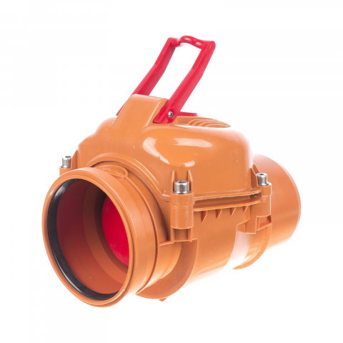 Canalizare exterioara - Clapeta antiretur D.110 cu inchizator KompactKIT Valrom