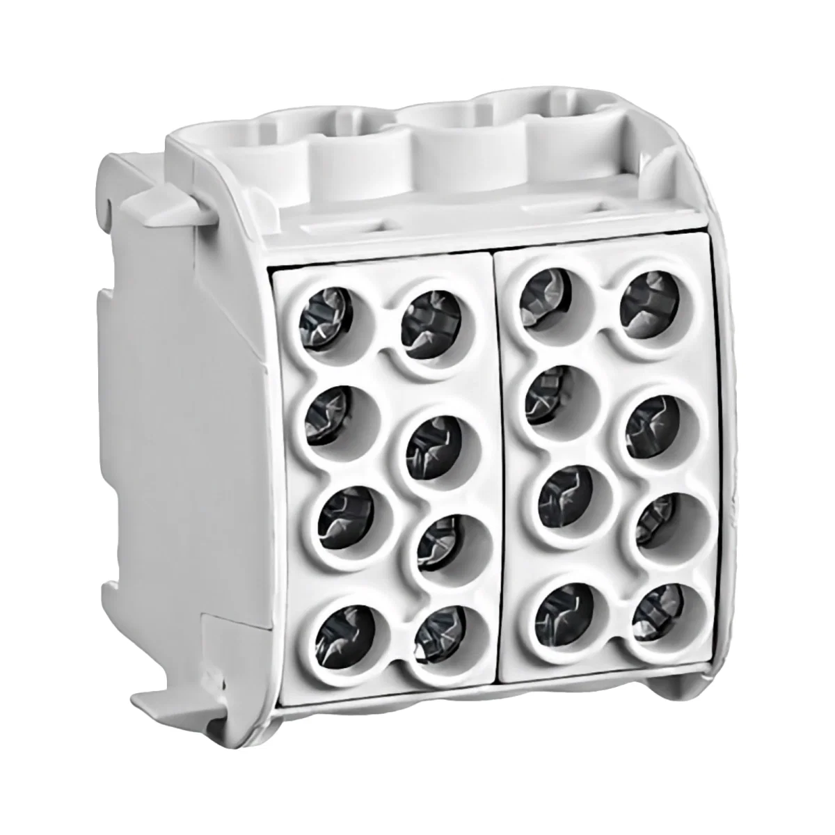 Tablouri electrice, disjunctoare si sigurante - CLEMA DE DERIVATIE CU-AL, 35MMP, 1P. 4IN/4OUT IZOLATA-GRI