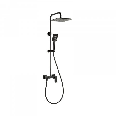 Coloane de dus - Coloana de dus cu robinet mixer LOFT Black Valvex