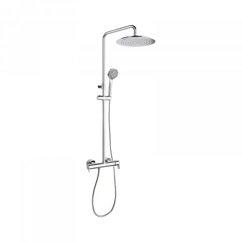 Baie - Coloana de dus termostatica cu palarie 30 cm crom Ramon Soler