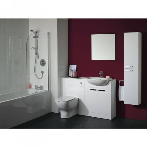 Coloana mobilier baie 1500 mm 2 usi TEMPO suspendat alb lucios Ideal Standard [3]