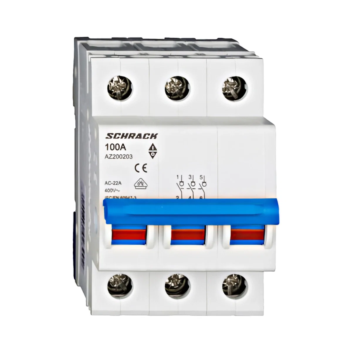 Tablouri electrice, disjunctoare si sigurante - COMUTATOR PRINCIPAL MODULAR 100A, 3-POLI