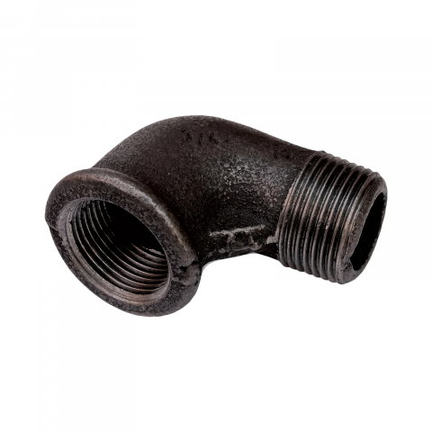 Fitinguri negre - Cot 90 grade negru 1/2" filet interior - exterior