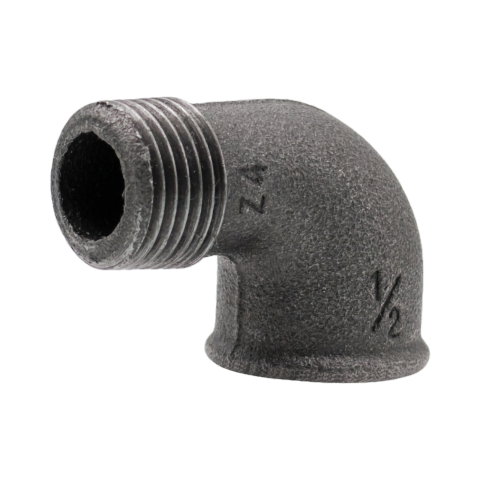 Fitinguri negre - Cot 90 grade negru 1/2" filet interior - exterior Klass