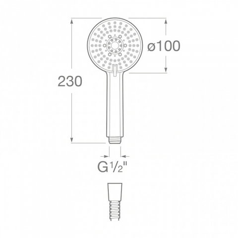 Para de dus cu 3 functii, D.100 mm Stella Roca [2]
