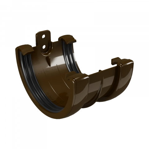 Colectare ape pluviale - Imbinare jgheab PVC clasic maro