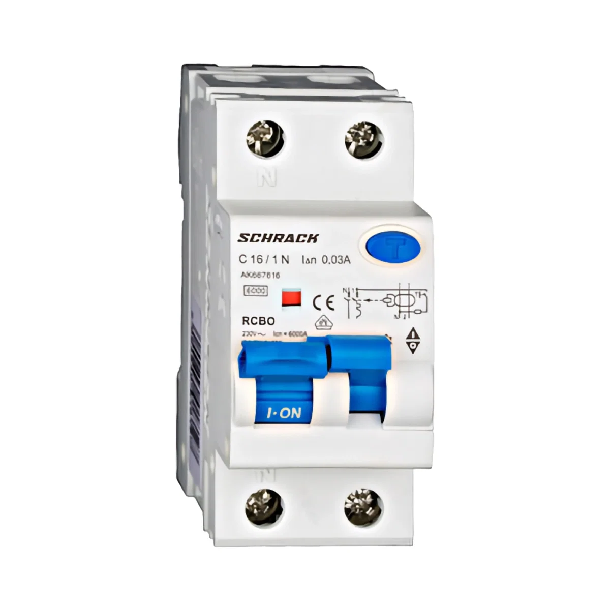 Tablouri electrice, disjunctoare si sigurante - Intreruptor automat diferential Amparo 1P+N C16 30mA tip A 6kA