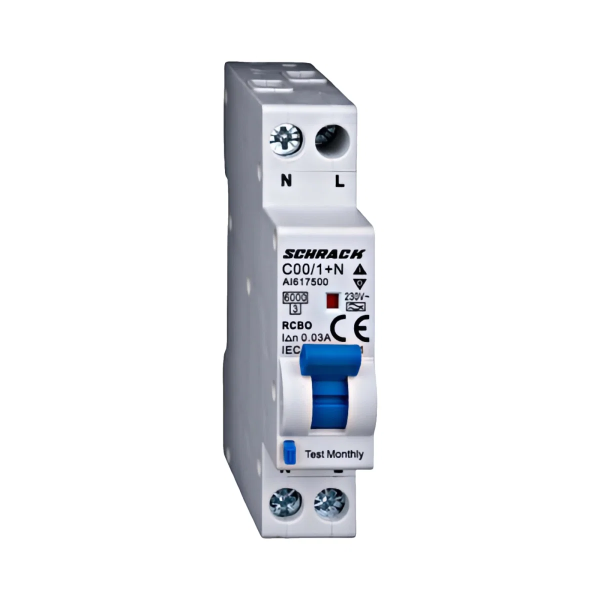Tablouri electrice, disjunctoare si sigurante - Intrerupator automat diferential Schrack tip A C16 30mA 1P+N 6kA