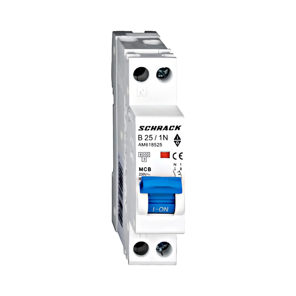 Tablouri electrice, disjunctoare si sigurante - INTRERUPTOR AUTOMAT MODULAR AMPARO, 6KA, B 25A, 1P+N, 1UH