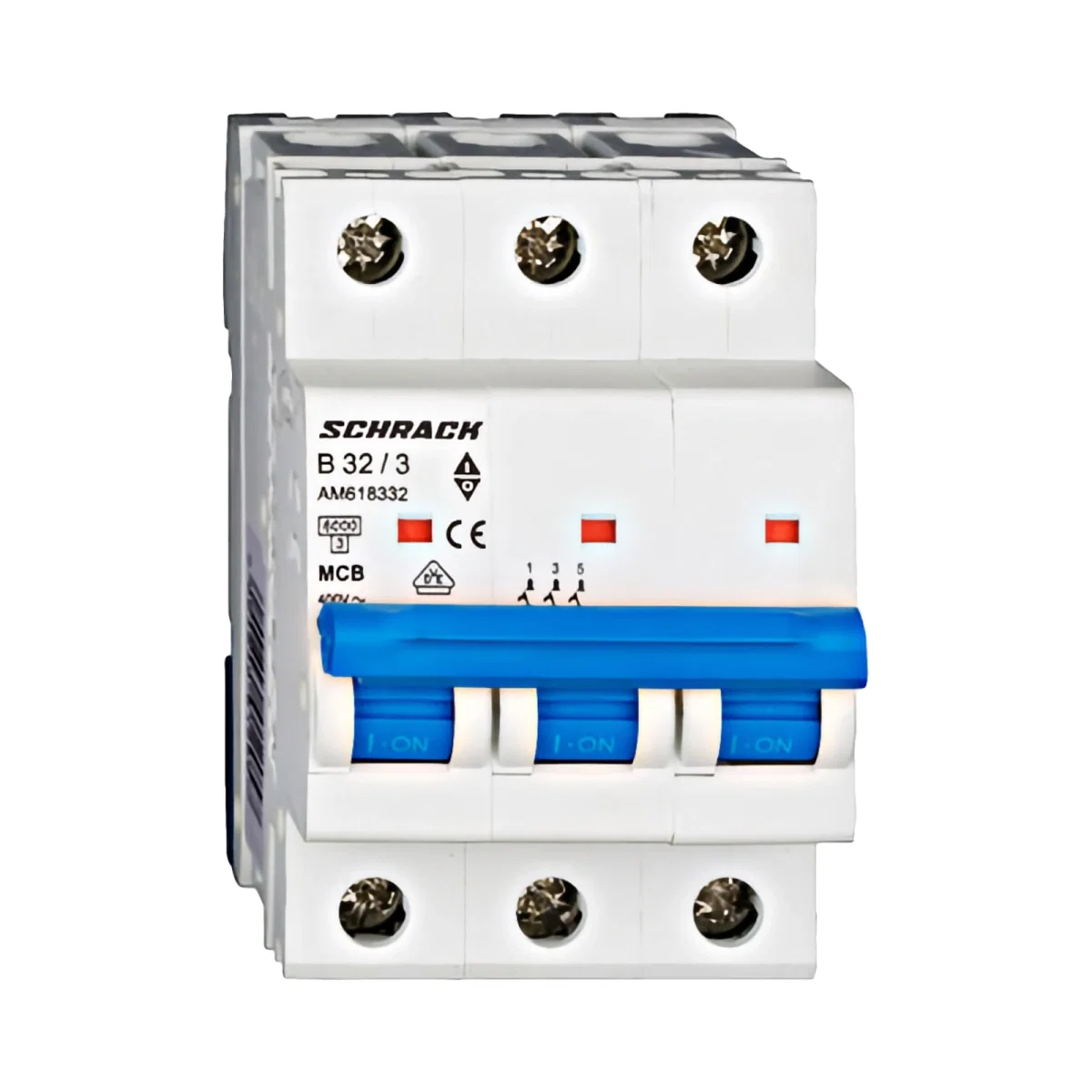 Tablouri electrice, disjunctoare si sigurante - INTRERUPTOR AUTOMAT MODULAR (MCB) AMPARO 6KA, B 32A, 3-POLI