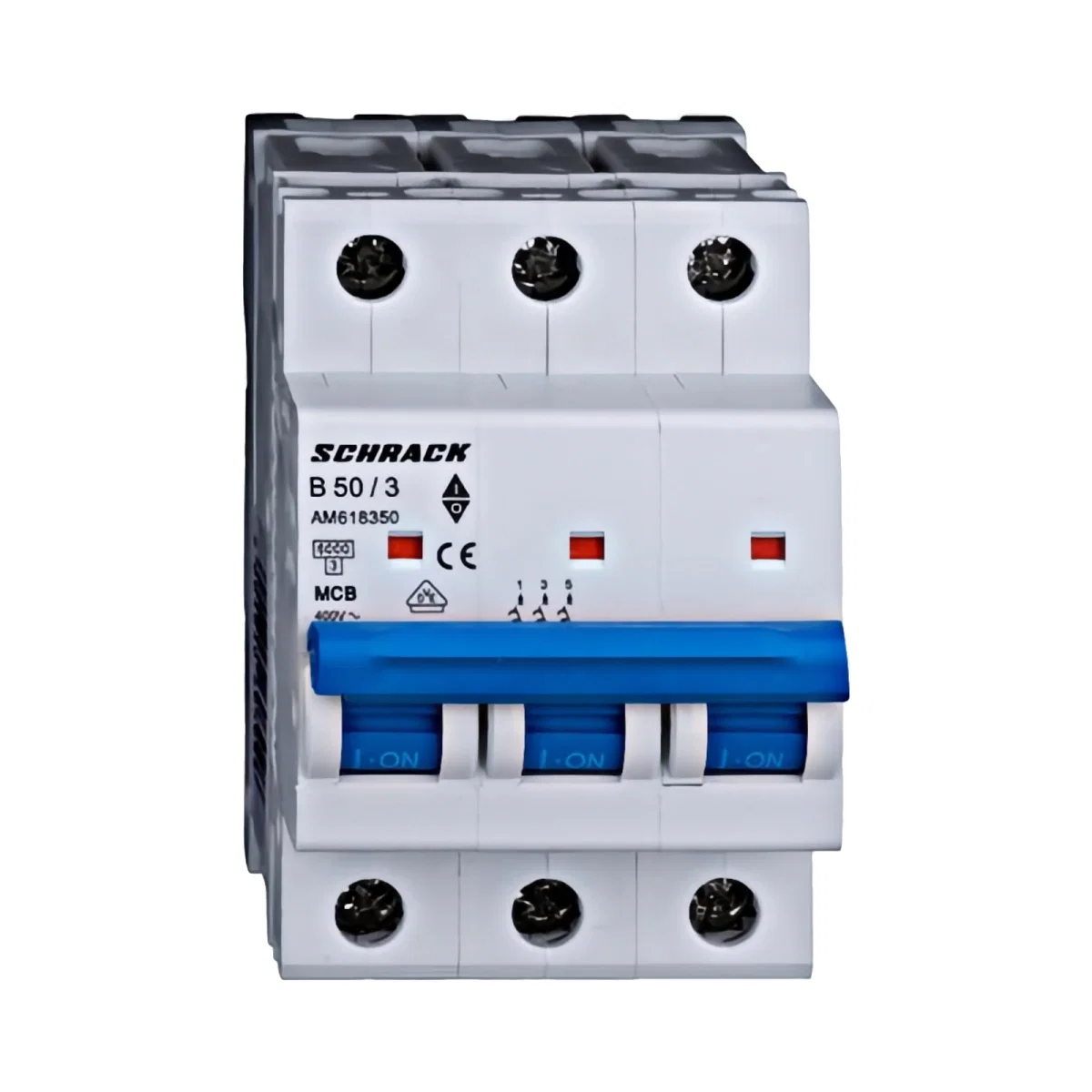 Tablouri electrice, disjunctoare si sigurante - INTRERUPTOR AUTOMAT MODULAR (MCB) AMPARO 6KA, B 50A, 3-POLI