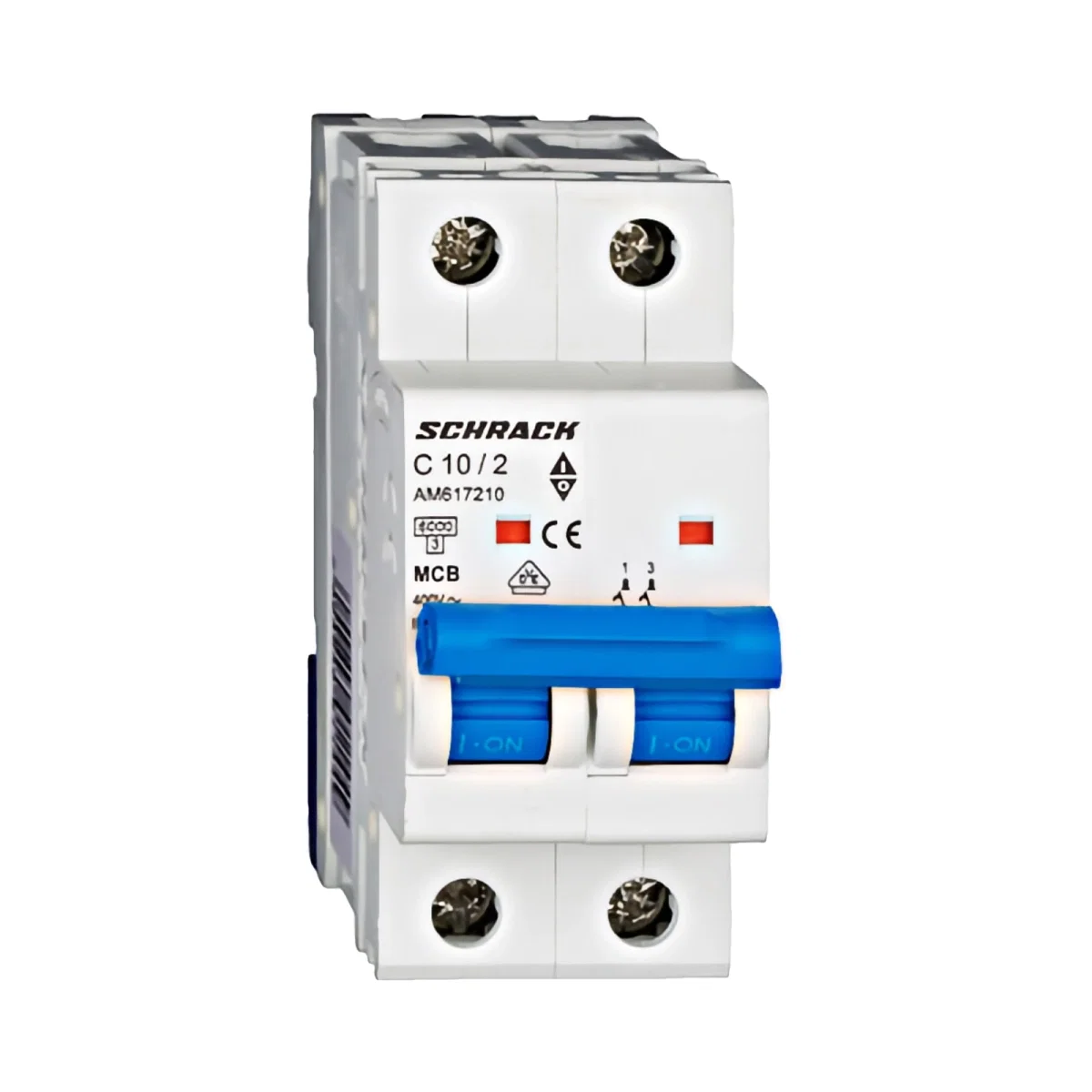 Tablouri electrice, disjunctoare si sigurante - INTRERUPTOR AUTOMAT MODULAR (MCB) AMPARO 6KA, C 10A, 2-POLI