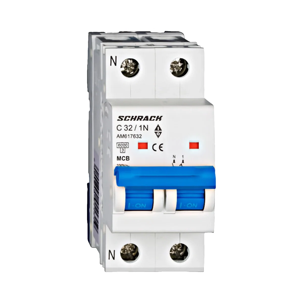 Tablouri electrice, disjunctoare si sigurante - INTRERUPTOR AUTOMAT MODULAR (MCB) AMPARO 6KA, C 32A, 1P+N